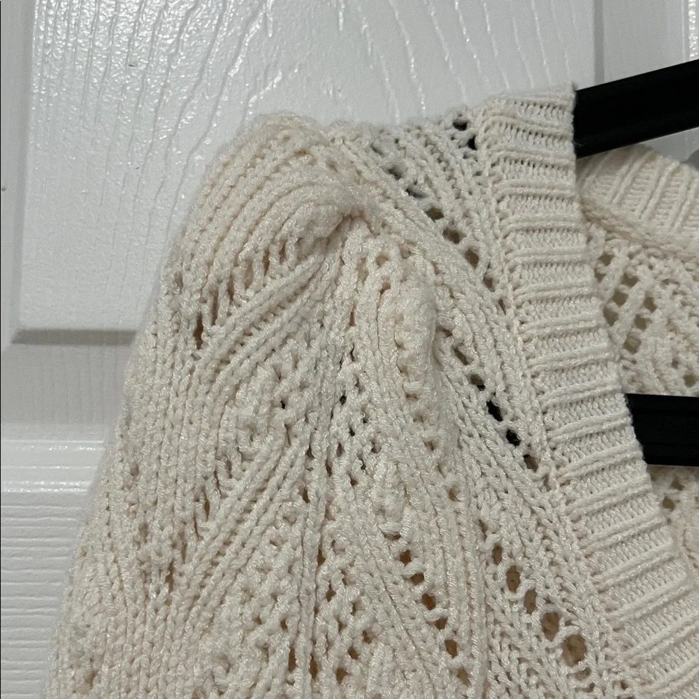 Express Cream Button-Up Cardigan - Picture 5 of 6